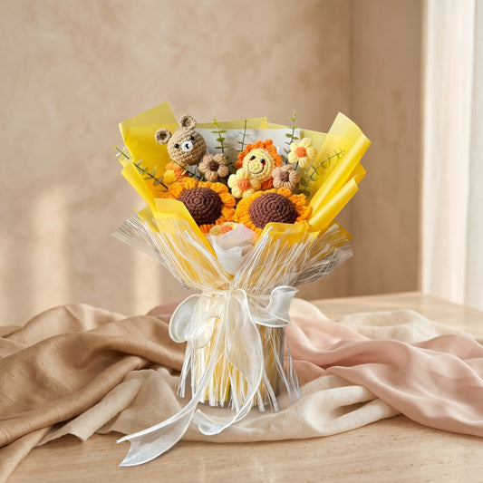 Forever Bloom Crochet Bouquet